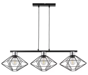 Vario lampa wisząca 3-punktowa czarna/srebrna 40560 - Lampy sufitowe - miniaturka - grafika 1