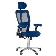 Krzesła i taborety kosmetyczne - Fotel ergonomiczny CorpoComfort BX-4147 Niebieski - miniaturka - grafika 1