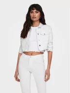 Kurtki damskie - ONLY Kurtka jeansowa Wonder 15256098 Biały Regular Fit - miniaturka - grafika 1