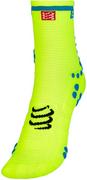 Skarpetki sportowe męskie - Compressport compress port Pro Racing Socks V3 Run High Black, żółty, 1 CS1RSHV3FL1100T1 - miniaturka - grafika 1