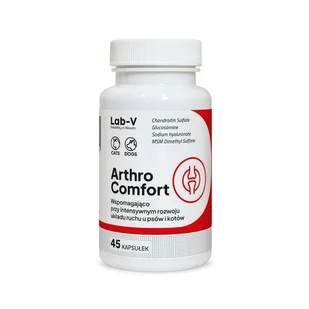 LAB-V Arthro Comfort – Kompleksowe wsparcie zdrowia stawów oraz układu ruchu dla psów i kotów 45 kapsułek - Suplementy i witaminy dla psów - miniaturka - grafika 1