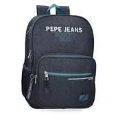 Plecaki szkolne i tornistry - Pepe Jeans Edmon Plecak szkolny Niebieski 30x40x12 cms Poliester 15,6L by Joumma Bags, niebieski, plecak szkolny - miniaturka - grafika 1