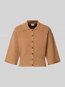 Swetry damskie - Kurtka z dzianiny z mieszanki wiskozy model ‘SHYLA’ - miniaturka - grafika 1