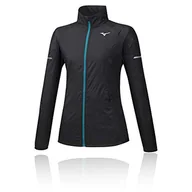 Koszulki i topy damskie - Mizuno Aero Wind damska koszulka z długim rękawem w kolorze czarnym, turkusowa koszulka, L - miniaturka - grafika 1