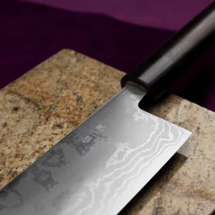Kanetsune Zen-Bokashi Ao/ir Nakiri 16,5 - Noże kuchenne - miniaturka - grafika 2