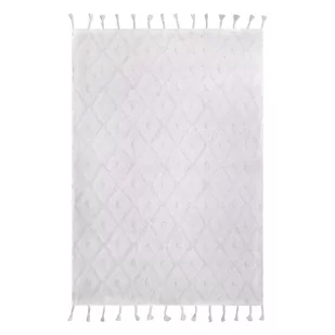 Biały dywan wykonany ręcznie Nattiot Orlando, 120x170 cm - Dywany dla dzieci - miniaturka - grafika 1
