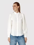 Koszule damskie - Simple Koszula SI22-KOD002 Biały Regular Fit - miniaturka - grafika 1