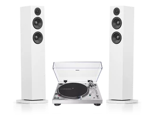 Audio-Technica AT-LP120X-USB (srebrny) + A38 (biały) - Zestawy stereo - miniaturka - grafika 1