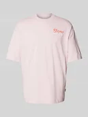 Koszulki męskie - T-shirt o kroju oversized z wyhaftowanym logo model ‘JAIDEN’ - miniaturka - grafika 1