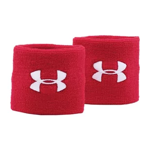 Under Armour, Frotki na nadgarstek, Performance Wristbands 600, czerwone - Koszykówka - miniaturka - grafika 1