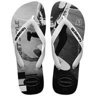 Klapki i japonki męskie - Havaianas Męskie klapki Hype WhiteWhiteBlackBlack, białe/czarne/czarne, 3/4 UK, Biały biały czarny - miniaturka - grafika 1