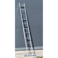 Drabiny - ALVE Aluminiowa jednoczęściowa drabina EUROSTYL, 1x11 szczebli, długość 3,13 m 558003 - miniaturka - grafika 1