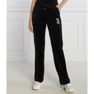 Dresy damskie - Juicy Couture Spodnie dresowe CAVIAR BEAD WESTERN DIAMANTE | Straight fit - miniaturka - grafika 1