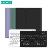 Etui do tabletów - USAMS USAMS Etui Winro z klawiaturą iPad 9.7" zielone etui-biała klawiatura/green cover-white keyboard IPO97YRXX02 (US-BH642) Usa000944 - miniaturka - grafika 1