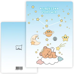 Okładka ochronna etui na książeczkę zdrowia dziecka miś PVC SafeTeddy - Szkolne artykuły papiernicze - miniaturka - grafika 1