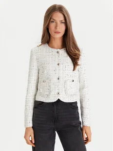 Morgan Marynarka 252-VGABY Écru Slim Fit - Marynarki i żakiety damskie - miniaturka - grafika 1
