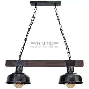 Milagro Industrialna LAMPA wisząca FARO MLP6242 rustykalna OPRAWA metalowy ZWIS na łańcuchu czarny MLP6242 - Lampy sufitowe - miniaturka - grafika 1