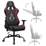 Fotele gamingowe - Fotel gamingowy regulowany obrotowy Subsonic Assasin’s Creed czarno-czerwony - miniaturka - grafika 1
