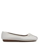 Baleriny - Clarks Baleriny Freckle Ice 203544554 Biały - miniaturka - grafika 1