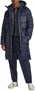 Pepe Jeans Blai Puffer Parka męska, Niebieski (Dulwich), XL - Kurtki męskie - miniaturka - grafika 1