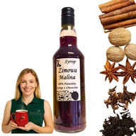Syropy i koncentraty owocowe - Syrop Zimowa Malina 500 ml Malina z przyprawami 100% Naturalny - miniaturka - grafika 1