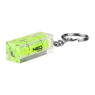 Poziomica z pęcherzykiem brelok mini NEO TOOLS - Poziomice, łaty, miary - miniaturka - grafika 1