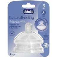 Smoczki do butelek - Chicco Smoczek do kaszki NaturalFeeling 6m+ - miniaturka - grafika 1