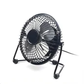Wentylatory komputerowe - C-TECH Ventilátor UF-01, 100mm, USB, stolní, černá UF-01 - miniaturka - grafika 1