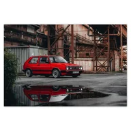 Dekoracje sali - Baner 120x80 VW Golf Dwójka 2 II GTD - miniaturka - grafika 1
