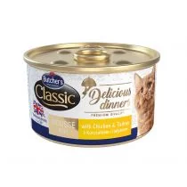 Butchers Classic Delicious Dinners z kurczakiem i indykiem puszka 6x85g + 85g ! - Mokra karma dla kotów - miniaturka - grafika 2