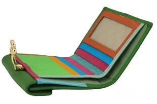 Elegancki portfel ze złotym zapięciem - Zielony - Portfele Elegancki portfel ze złotym zapięciem - Zielony - Portfele - miniaturka - grafika 9