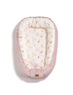 La Millou Kokon Velvet Collection Best nest M ( ABC Fruits - Smoke rose ) - Rożki i beciki - miniaturka - grafika 1