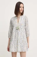 Sukienki - Pepe Jeans sukienka bawełniana MAISIE kolor beżowy mini rozkloszowana PL953563 - miniaturka - grafika 1