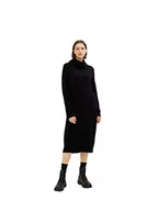 Sukienki - TOM TAILOR Damski Sukienka z dzianiny z golfem 1034065, 14482 - Deep Black, 42 - miniaturka - grafika 1