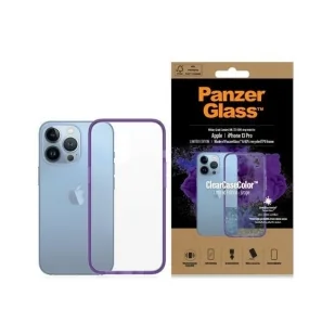 Etui PanzerGlass ClearCase antybakteryjne z certyfikatem Military Grade na iPhone 13 Pro - przezroczysto-fioletowe - Etui i futerały do telefonów - miniaturka - grafika 1