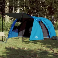 Namioty - vidaXL Namiot kempingowy, 4-os., niebieski, 420x260x153 cm, tafta 185T - miniaturka - grafika 1