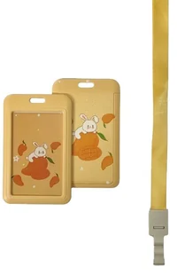 Etui Holder na kartę Smycz UHOO 7028-7 Mango - Identyfikatory - miniaturka - grafika 1