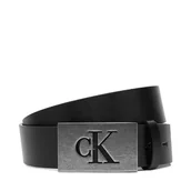 Paski - Pasek Męski Calvin Klein Ck Plaque Smooth 35Mm LV04D7043G Czarny - miniaturka - grafika 1