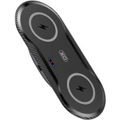 Ładowarki do telefonów - XO Ładowarka indukcyjna WX025 2w1 czarna 20W - miniaturka - grafika 1