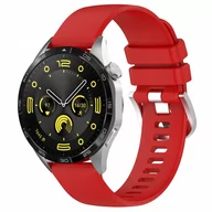 Akcesoria do smartwatchy - Pasek Bizon Strap Watch Silicone Pro do Huawei Watch GT 4 41 mm, czerwony - miniaturka - grafika 1