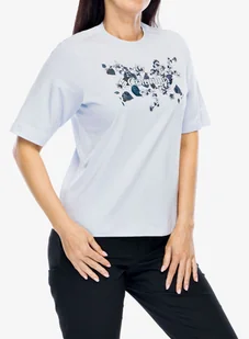 Koszulka bawełniana damska Columbia North Cascades Relaxed Tee - snowdrift/floral emblem - Koszulki i topy damskie - miniaturka - grafika 1