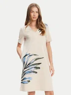 Sukienki - Tatuum Sukienka codzienna Radis T2509.197 Beżowy Regular Fit - miniaturka - grafika 1