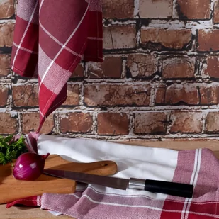 Komplet Ścierek 2szt. 50 x 90 Bawełna Mona Bordo - Ściereczki, gąbki, czyściki - miniaturka - grafika 4
