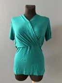 Bluzki ciążowe - Topik Ciążowy Sosolism - Idealny do Karmienia, Turkusowy, Rozmiar M - miniaturka - grafika 1