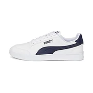 Trampki męskie - PUMA Męskie trampki Shuffle White Navy, 4 UK - miniaturka - grafika 1