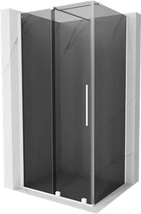Mexen Velar kabina prysznicowa rozsuwana 100x70 cm, grafit, biała - 871-100-070-41-20 - Kabiny prysznicowe - miniaturka - grafika 1