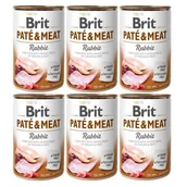 Mokra karma dla psów - Brit Paté & Meat królik 6x400 g - miniaturka - grafika 1