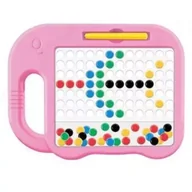 Układanki dla dzieci - Magnetyczna układanka w kształcie słonia - różowa - miniaturka - grafika 1