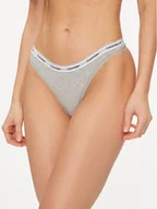 Majtki damskie - Calvin Klein Underwear Stringi 000QD5043E Szary - miniaturka - grafika 1