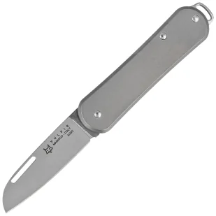 Nóż składany Fox Vulpis Sandblasted Titanium, Polished M390 (FX-VP108 TI) - Noże - miniaturka - grafika 2